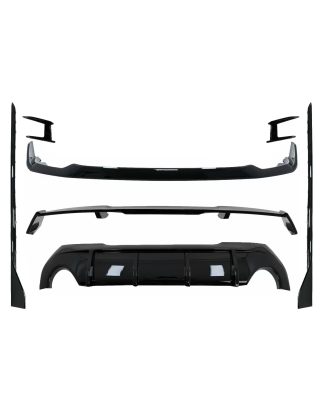 Aero Kit carrozzeria Paraurti anteriore Lip and Diffusore d'aria compatibile con BMW 1 Serie F40 M S