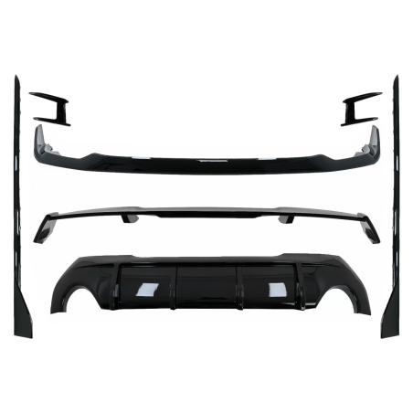 Aero Kit carrozzeria Paraurti anteriore Lip and Diffusore d'aria compatibile con BMW 1 Serie F40 M S
