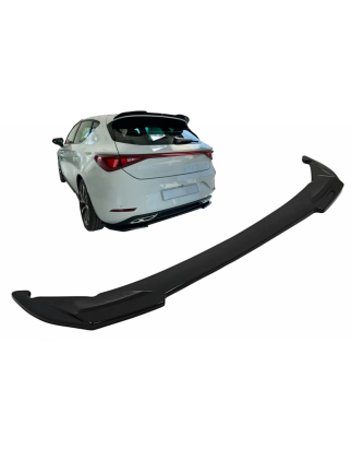 Spoiler paraurti posteriore Splitter compatibile con Seat Leon Mk4 FR (2020-in poi) nero lucido (Cod