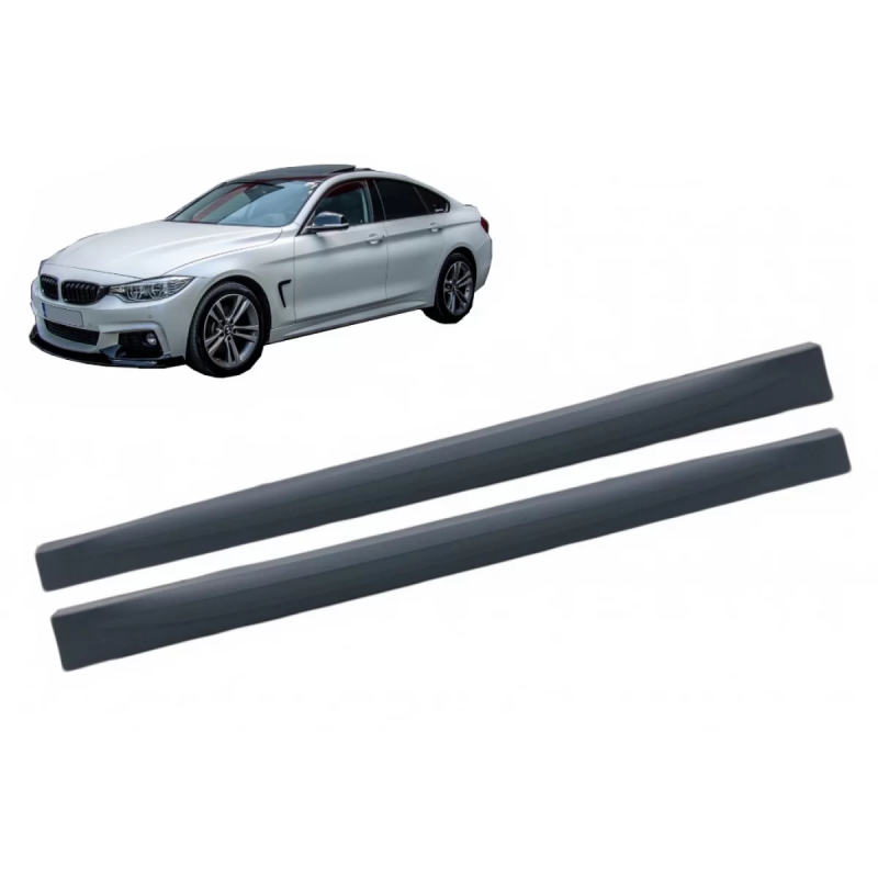 Minigonne laterali compatibile con BMW 4 Serie F36 Gran (2013-2019) M4 design (Cod. K-SSBMF36M4)