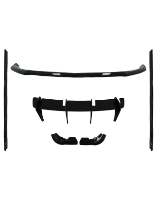 Aero Kit carrozzeria compatibile con Mercedes A-Classe W176 Sport Line (2015-2018) nero lucido (Cod.
