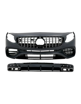 Kit carrozzeria compatibile con Mercedes S-Classe C217 Sport Line (2015-2021) S63 design (Cod. K-CBM