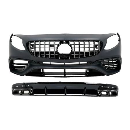 Kit carrozzeria compatibile con Mercedes S-Classe C217 Sport Line (2015-2021) S63 design (Cod. K-CBM