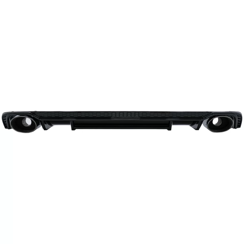 Paraurti posteriore Spoiler Diffusore Terminali di scarico compatibile con Audi A4 B9 8W (2016-2018)