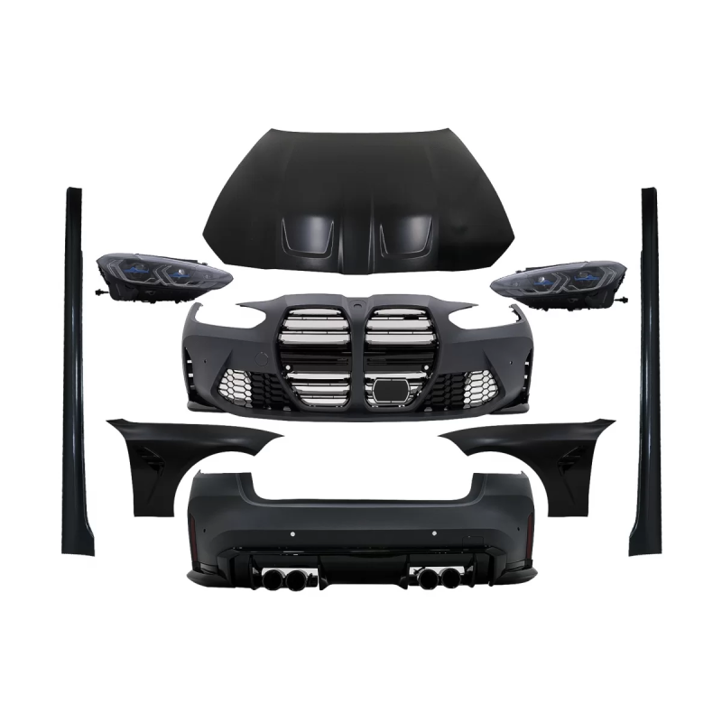 Wide Kit carrozzeria compatibile con BMW 3 Serie G20 Berlina (2018-2022) Conversion to G80 M3 (Cod. 