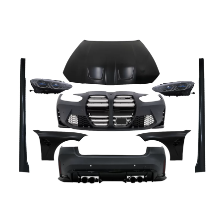 Wide Kit carrozzeria compatibile con BMW 3 Serie G20 Berlina (2018-2022) Conversion to G80 M3 (Cod. 