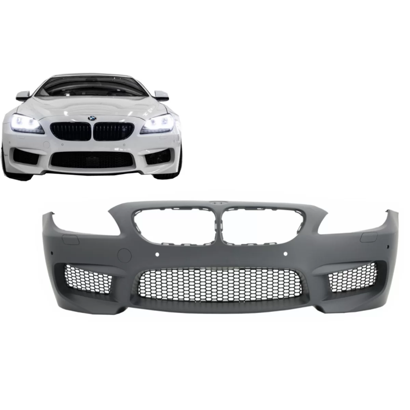 Paraurti anteriore compatibile con BMW 6 Serie M6 F06 Gran F12 Cabrio F13 (2011-2017) (Cod. K-FBBMF0