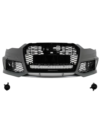 Paraurti anteriore con Central Grille compatibile con Audi A6 C7 4G Facelift (2015-2018) RS6 design 