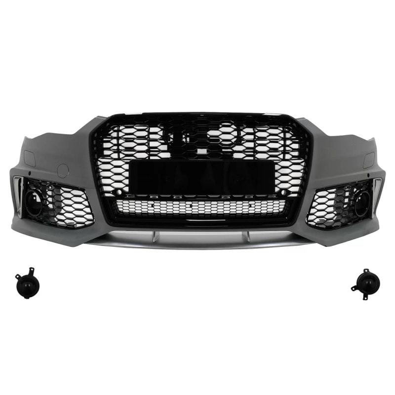 Paraurti anteriore con Central Grille compatibile con Audi A6 C7 4G Facelift (2015-2018) RS6 design 