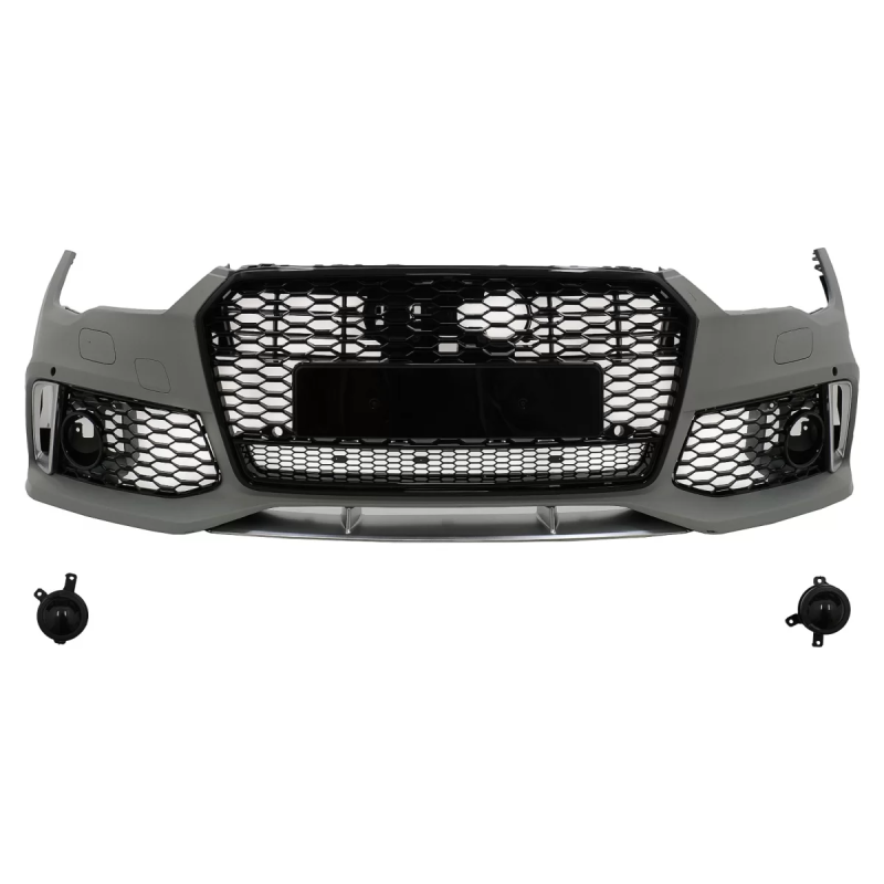 Paraurti anteriore con Central Grille compatibile con Audi A7 4G Facelift (2015-2018) RS7 design (Co