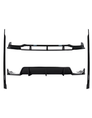 Aero Kit carrozzeria compatibile con BMW X6 G06 (10.2019-03.2023) M-Tech nero Knight design nero luc
