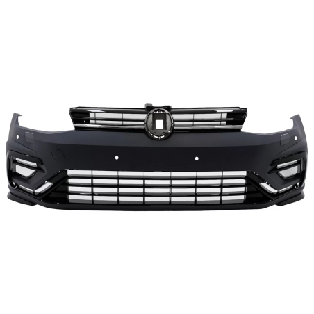 Paraurti anteriore compatibile con VW Golf VII 7 (2013-2017) 7.5 Facelift R-Line design (Cod. K-FBVW