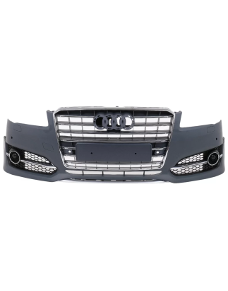 Paraurti anteriore compatibile con Audi A8 D4 Facelift D4.5 (2014-2017) S8 design (Cod. K-FBAUA8D4S8