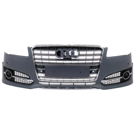Paraurti anteriore compatibile con Audi A8 D4 Facelift D4.5 (2014-2017) S8 design (Cod. K-FBAUA8D4S8