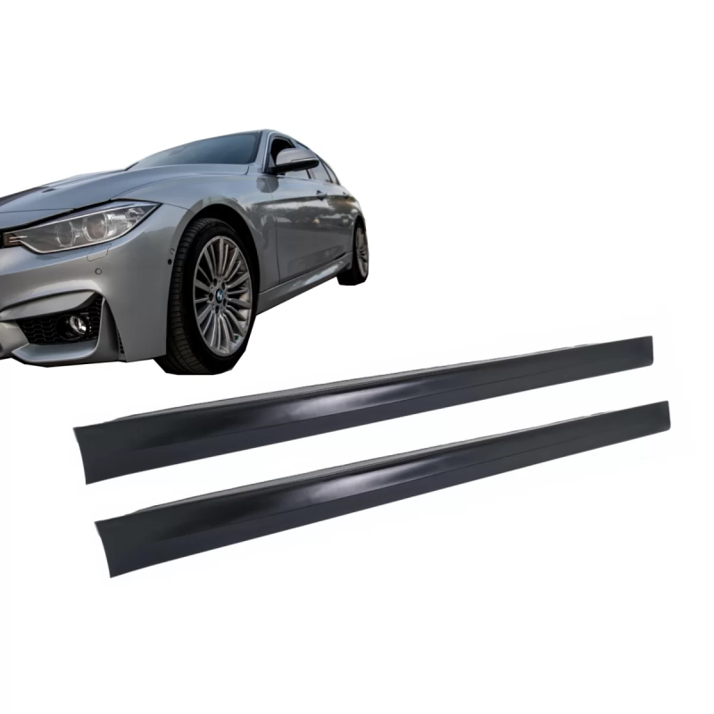 Minigonne laterali compatibile con BMW 3 Serie F30 F31 Berlina Touring (2011-2019) (Cod. K-SSBMF30MC