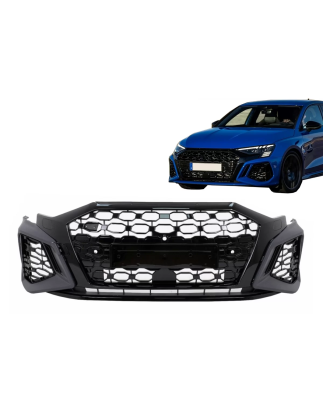 Paraurti anteriore compatibile con Audi A3 8Y (2020-) Berlina Sportback RS3 design (Cod. K-FBAUA38YR