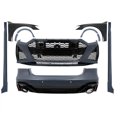 Kit carrozzeria completo compatibile con Audi A7 4K8 (2018-in poi) Wide RS design (Cod. K-CBAUA74KWB
