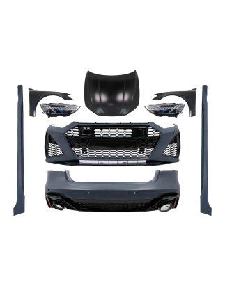 Complete Wide Kit carrozzeria compatibile con Audi A7 4G (2010-2014) Conversion to 2020+ RS design (