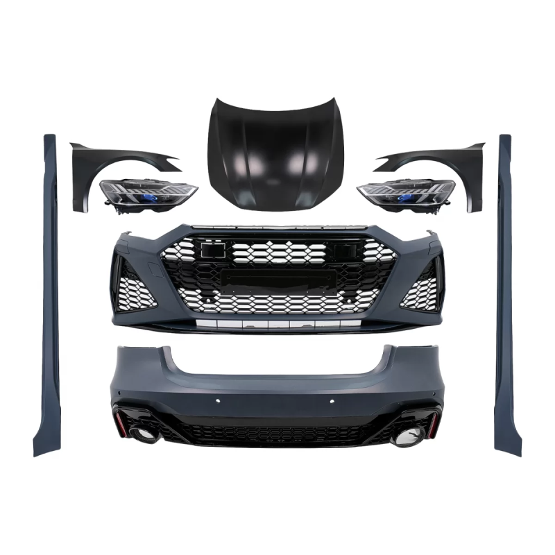 Complete Wide Kit carrozzeria compatibile con Audi A7 4G (2010-2014) Conversion to 2020+ RS design (