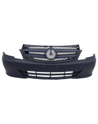Paraurti anteriore con Grille compatibile con Mercedes Classe V Vito Viano W639 Facelift (2010-2014)