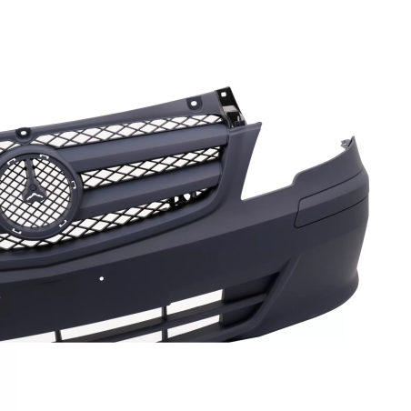 Paraurti anteriore con Grille compatibile con Mercedes Classe V Vito Viano W639 Facelift (2010-2014)