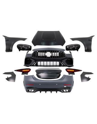 Kit carrozzeria compatibile con Mercedes C-Classe W205 Facelift (2018-2022) Conversion to C-Classe W