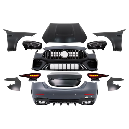 Kit carrozzeria compatibile con Mercedes C-Classe W205 Facelift (2018-2022) Conversion to C-Classe W