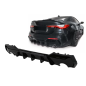 Paraurti posteriore Spoiler Diffusore compatibile con BMW 4 Serie G22 G23 (2020-in poi) nero lucido 