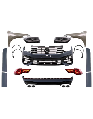 Kit carrozzeria compatibile con VW Tiguan II Mk2 AD BW (2016-2019) Conversion to 2021 R design (Cod.