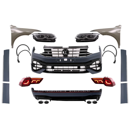 Kit carrozzeria compatibile con VW Tiguan II Mk2 AD BW (2016-2019) Conversion to 2021 R design (Cod.
