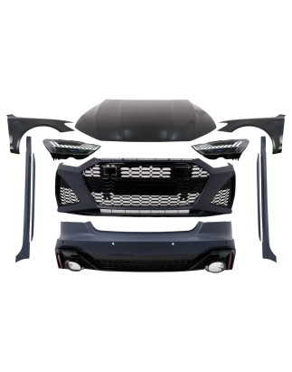 Complete Wide Kit carrozzeria compatibile con Audi A7 4G Facelift (2015-2017) Conversion to 2020+ RS