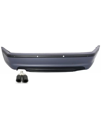 Paraurti posteriore compatibile con BMW 3 Serie E46 4D Berlina (1998-2004) design M-Technik con Exha