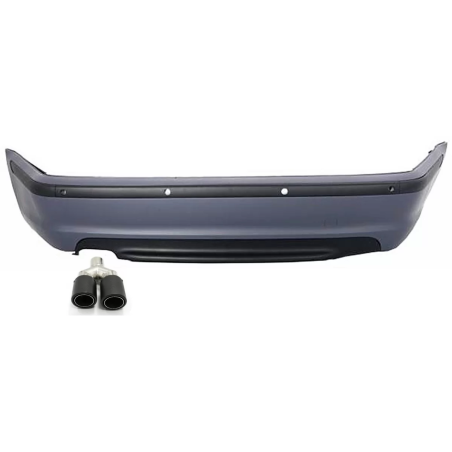 Paraurti posteriore compatibile con BMW 3 Serie E46 4D Berlina (1998-2004) design M-Technik con Exha