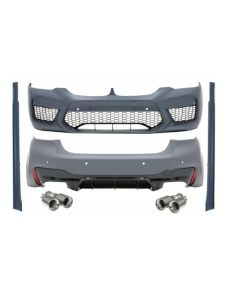 Kit carrozzeria compatibile con BMW 5 Serie G30 (2017-2019) design M5 con Terminali di scarico (Cod.