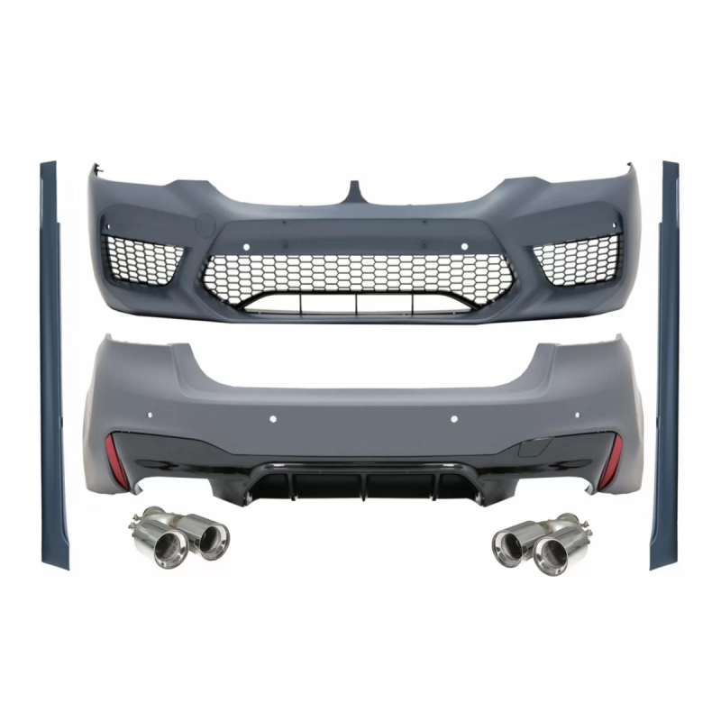Kit carrozzeria compatibile con BMW 5 Serie G30 (2017-2019) design M5 con Terminali di scarico (Cod.