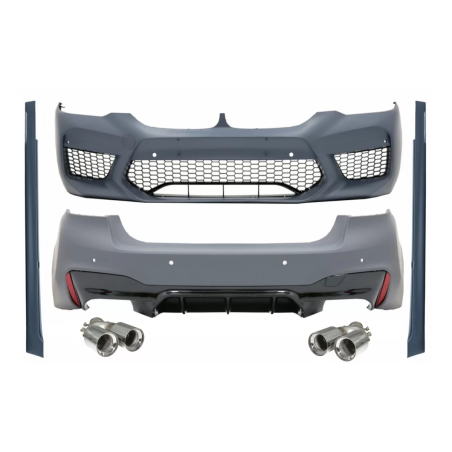 Kit carrozzeria compatibile con BMW 5 Serie G30 (2017-2019) design M5 con Terminali di scarico (Cod.