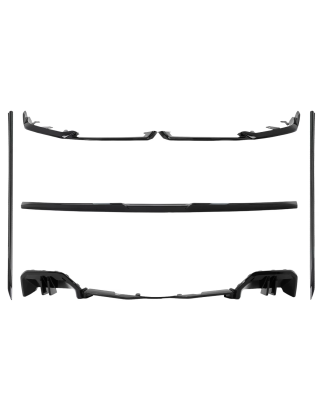 Aero Kit carrozzeria compatibile con BMW 5 Serie G60 M-Tech (2023-) nero Knight design (Cod. K-CBBMG