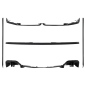 Aero Kit carrozzeria compatibile con BMW 5 Serie G60 M-Tech (2023-) nero Knight design (Cod. K-CBBMG
