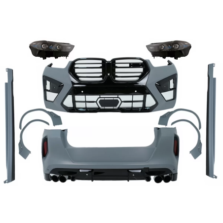 Kit carrozzeria completo compatibile con BMW X6 G06 (2019-03.2023) conversion to LCI 2023 X6M design