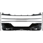 Aero Kit carrozzeria compatibile con BMW 7 Serie G70 M-Tech (2022-in poi) nero Knight design nero lu