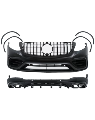 Kit carrozzeria compatibile con Mercedes GLC SUV X253 (2015-07.2019) GLC63 design (Cod. K-CBMBGLCX25