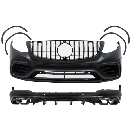 Kit carrozzeria compatibile con Mercedes GLC SUV X253 (2015-07.2019) GLC63 design (Cod. K-CBMBGLCX25