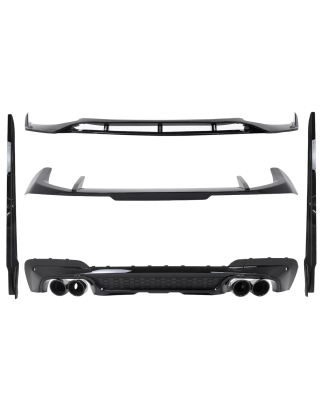 Aero Kit carrozzeria compatibile con BMW X3 G01 M-Tech (2018-2020) nero Knight design (Cod. K-CBBMX3