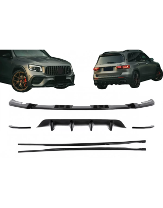 Aero Kit carrozzeria compatibile con Mercedes GLB X247 (2019-2023) nero (Cod. K-CBMBX247AERO)