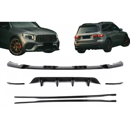 Aero Kit carrozzeria compatibile con Mercedes GLB X247 (2019-2023) nero (Cod. K-CBMBX247AERO)