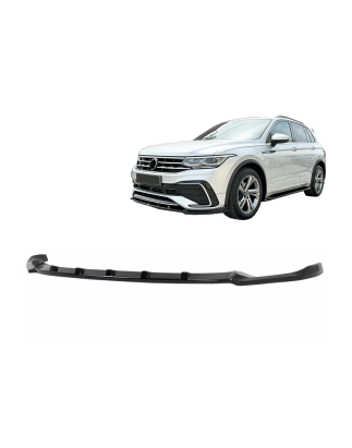 Spoiler paraurti anteriore Lip compatibile con VW Tiguan II Mk2 R/ R Line Facelift (2020-2024) nero 