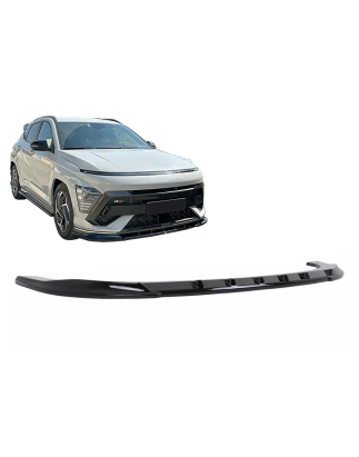 Spoiler paraurti anteriore compatibile con Hyundai Kona N-Line Mk2 (2023-) nero (Cod. K-FBSHYKMK2)