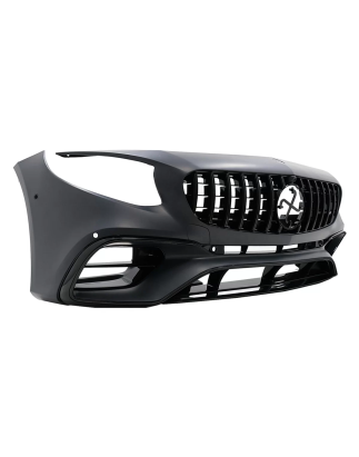 Paraurti anteriore compatibile con Mercedes S-Classe C217 (2015-2021) S63 design All nero (Cod. K-FB