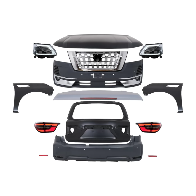 Kit carrozzeria completo compatibile con Nissan Patrol Y62 (2015-2019) Conversion to 2020 design (Co
