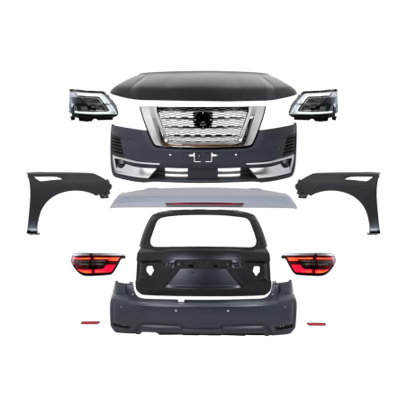 Kit carrozzeria completo compatibile con Nissan Patrol Y62 (2015-2019) Conversion to 2020 design (Co